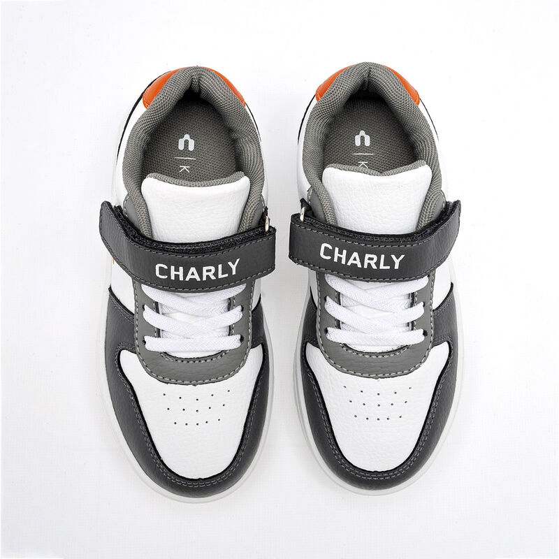 Charly Tenis Para Ni&ntilde;a Blanco Gris Cod 120478-2 image number null