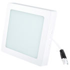 Pack de 6luminarios LED Aksi 24W de Sobreponer Cuadrado Luz Blanca
