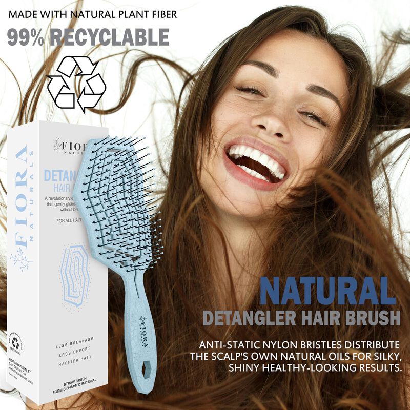 Cepillo Desenredante Para Cabello Fiora Natural... image number null