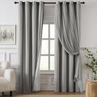 Cortina Swandream 213 cm Gris Blackout Doble Capa