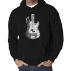 Sudadera Con Capucha Word Art Para Hombre - Bajo - Negro