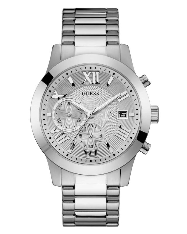 Reloj Guess Atlas Plata Para Caballero image number null