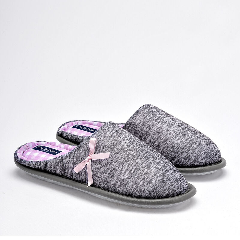 Calzatura pantufla para mujer gris cod 140296-E image number null