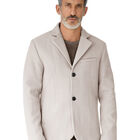 Saco Calidad Premium Caballero Abotonado Cuello V Beige Roosevelt