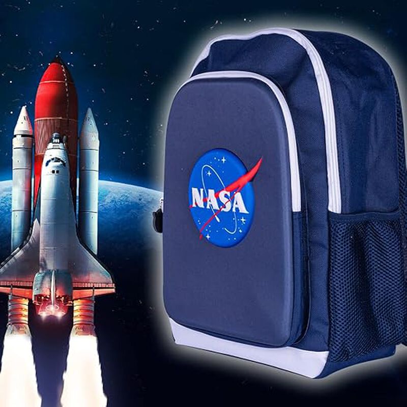 TechZone Mochila Escolar NASA Logo 3D image number null