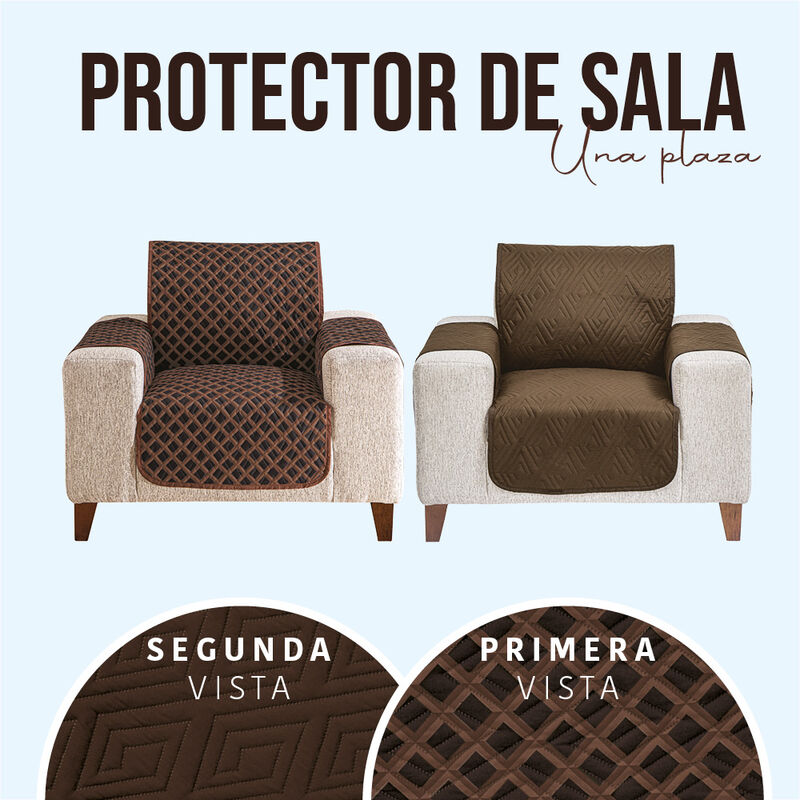 PROTECTOR PARA SALA TRES PLAZAS LATTE image number null