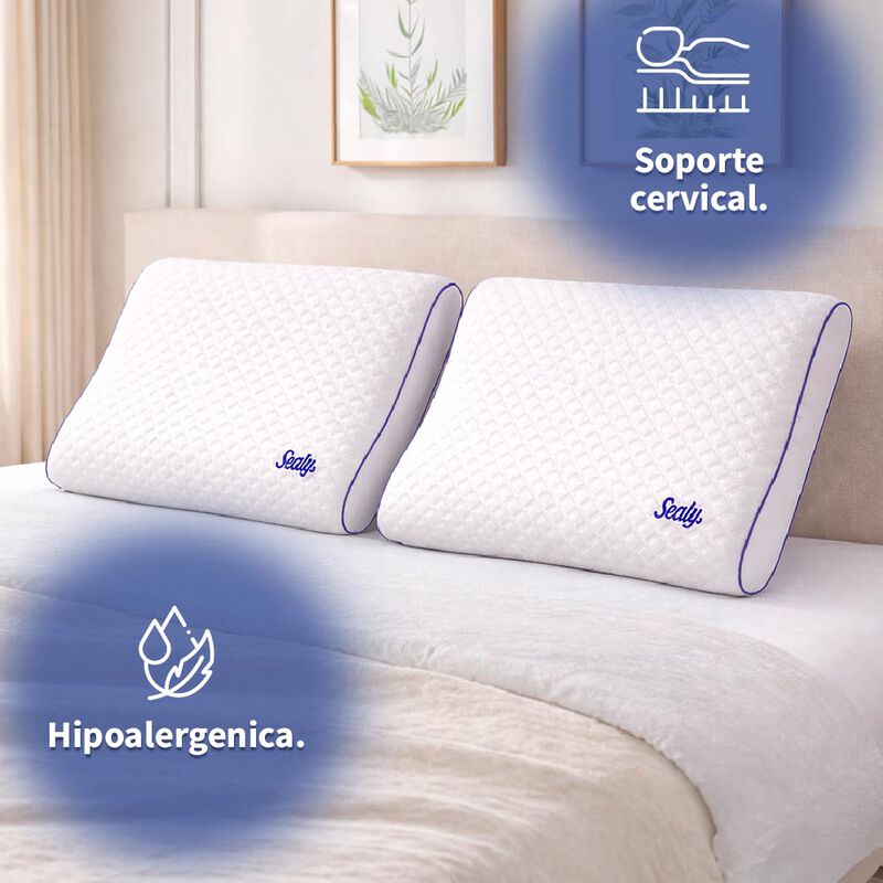 Almohada Sealy Cervical Memory Foam image number null