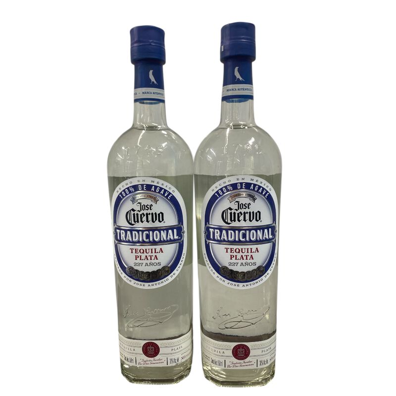 2 Botellas Tequila Jos&eacute; Cuervo Plata Tradiciona... image number null
