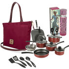 Bater&iacute;a Tramontina 18 Pzs Rojo + Bolso Cloe Rojo + Perfume Paris Hilton 100ml