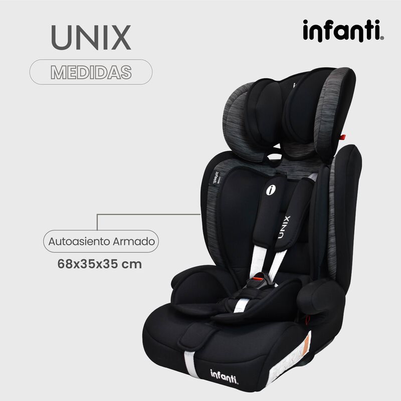 Autoasiento Unix Convertible Gris image number null