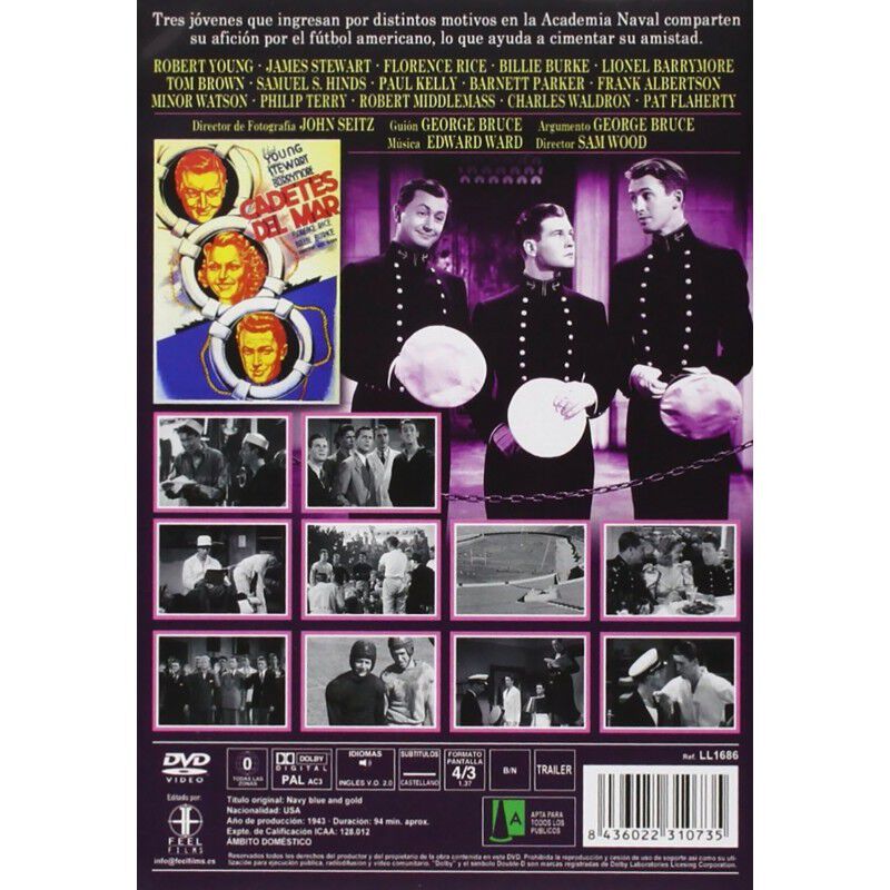 Cadetes Del Mar (v.o.s.) [dvd] (1937) Navy Blue... image number null