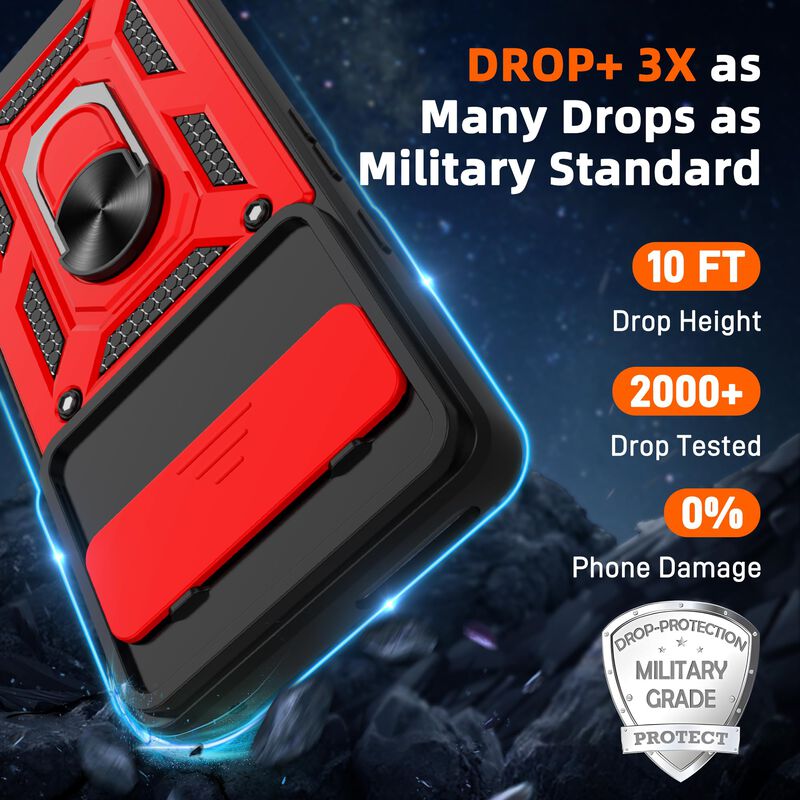 Funda Atump para Pixel 7 Roja con Soporte Girat... image number null