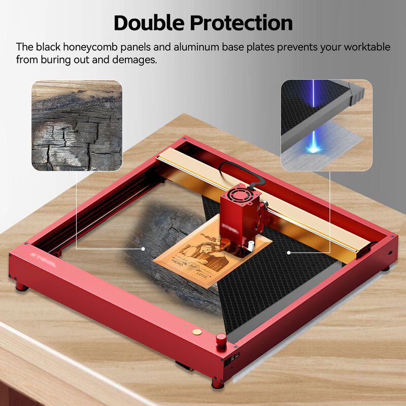 Cama L&aacute;ser Honeycomb Unitak3d De 400 X 400 Mm P... image number null