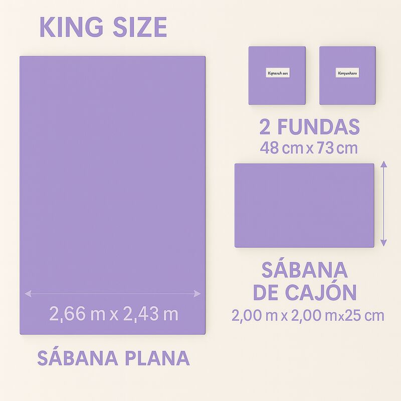 Juego de S&aacute;banas Tacto Algod&oacute;n Suaves y Durader... image number null