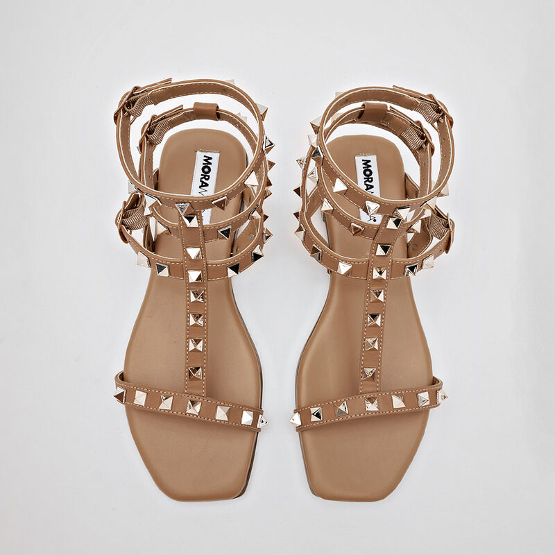 Moramora Sandalia para mujer camel image number null