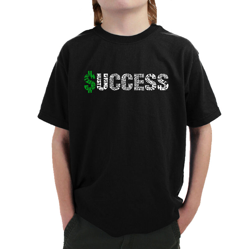 Camiseta Word Art Para Ni&ntilde;o - Success - Negro image number null