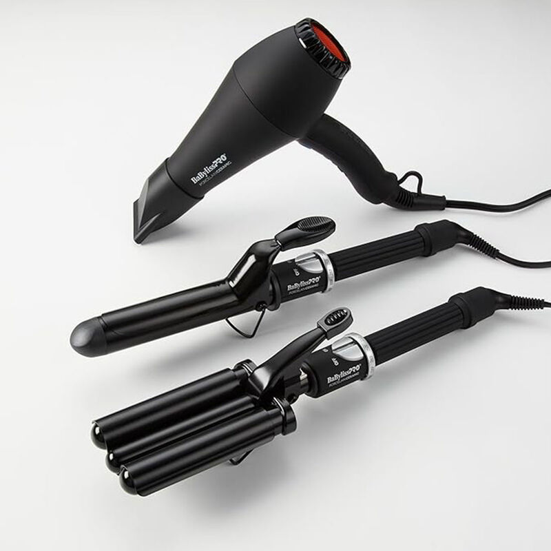 Set Babyliss Secadora Ferro Y Ondulador Porcela... image number null