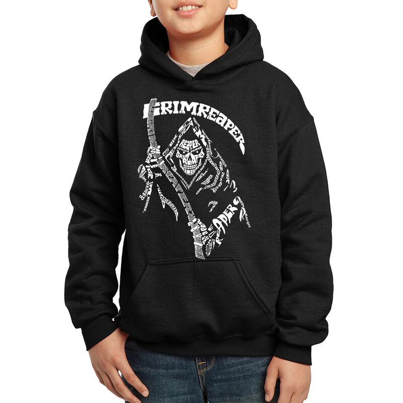 Sudadera Con Capucha Word Art Para Ni&ntilde;o - Grim ... image number null