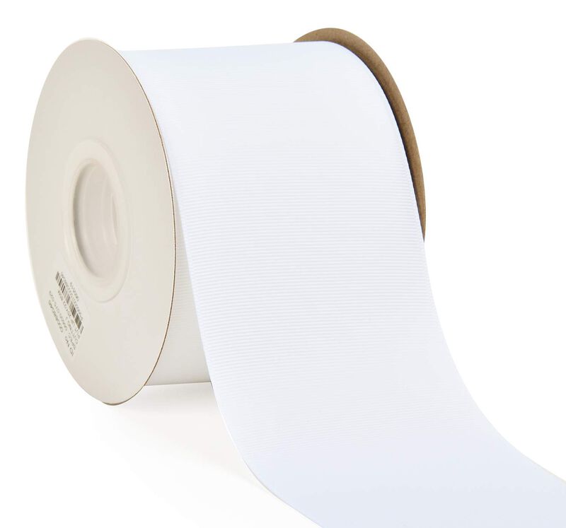 Cinta Yama Grosgrain 7,6 cm 23 m Blanco (rollo) image number null