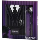 Pack de cuaderno y bol&iacute;grafo con dise&ntilde;o de uniforme de Wednesday Addams