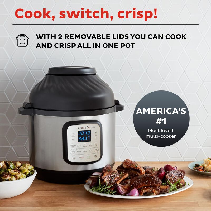 Freidora Y Olla A Presi&oacute;n El&eacute;ctrica Instant Pot... image number null