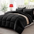 Juego De Edred&oacute;n Zzlpp, Tama&ntilde;o King, 7 Piezas, Cama Negra En Una Bolsa
