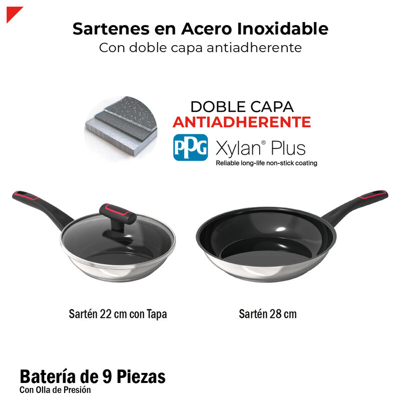 BOGNER Set de Cocina en Acero Inoxidable 304: O... image number null