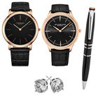 Set de relojes Stührling para pareja modelo 601.3345K1/3984.4 con Pluma y Arete