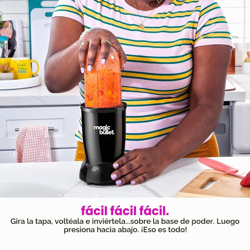 Magic Bullet Blender, Peque&ntilde;o, Negro, Juego De ... image number null