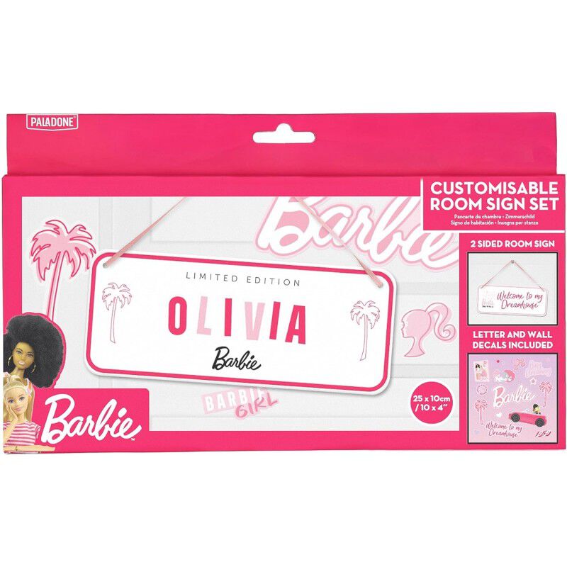 Letrero De Habitaci&oacute;n Customizable Barbie 25 x ... image number null