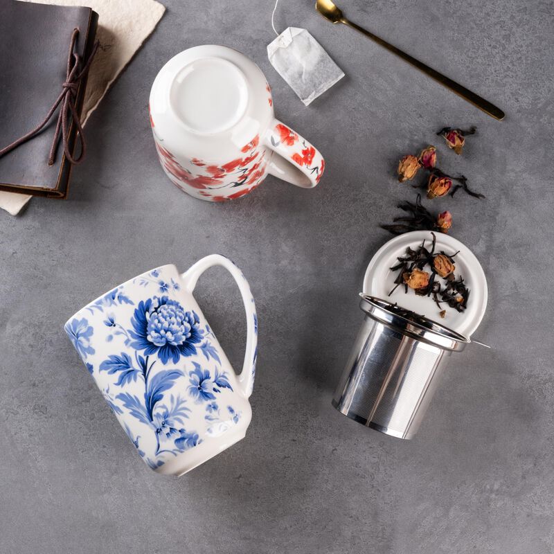 Taza De T&eacute; Amorarc 532 ml Con Infusor Y Tapa image number null