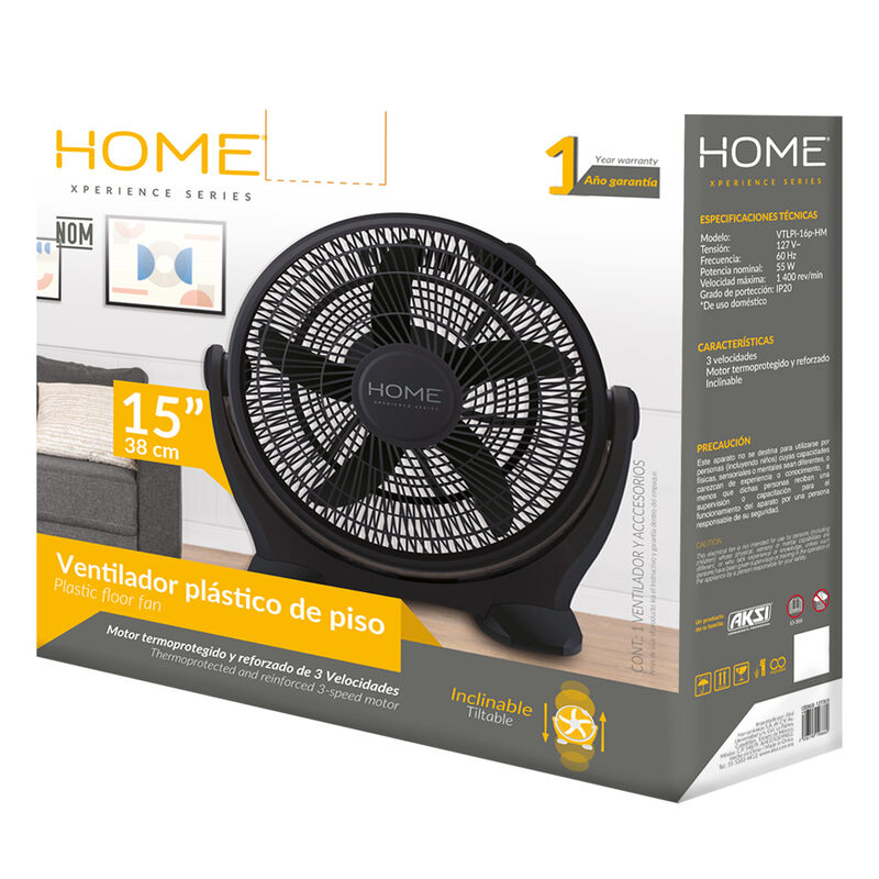 Ventilador Piso Aksi 15 pulg 3 Velocidades image number null