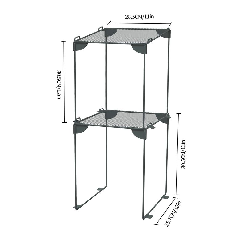 Estante Plegable Gris Neudeco Pack De 4 (28 &times; 2... image number null