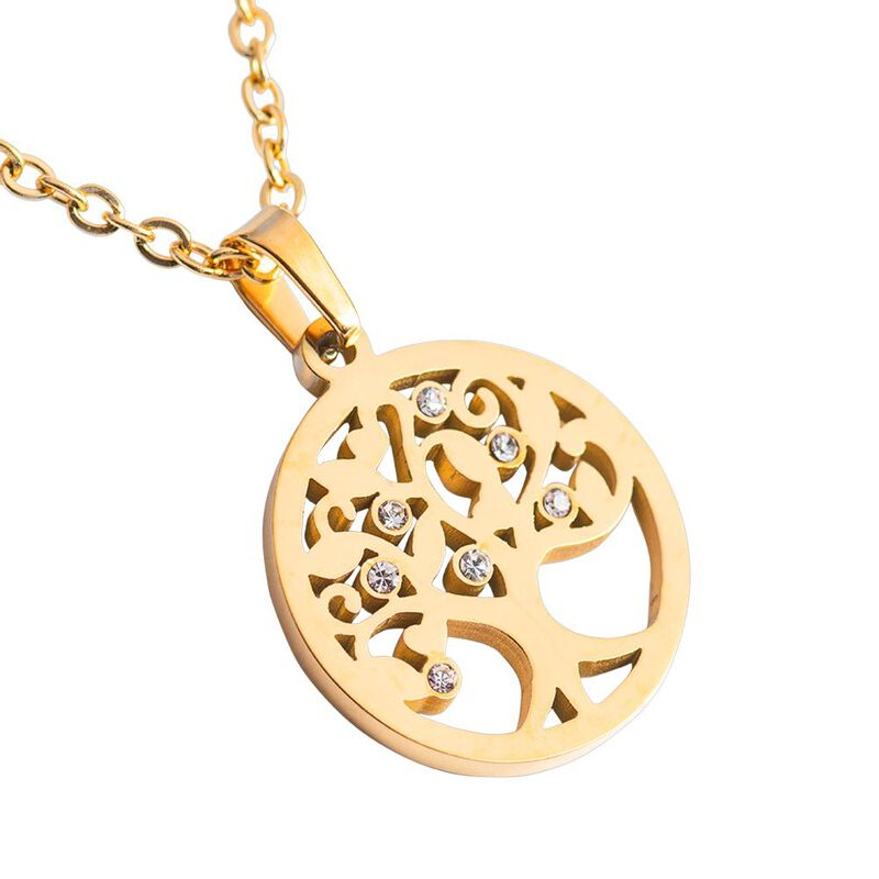 Collar Mujer &Aacute;rbol De Vida, Joyer&iacute;a Acero Inoxi... image number null