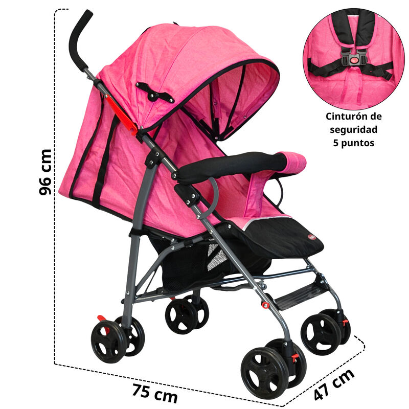 Carriola de Bast&oacute;n para Beb&eacute; Asiento Multiposic... image number null