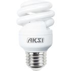 Pack de 20 focos ahorradores Aksi 9W Mini Espiral Base E27 Luz Blanca