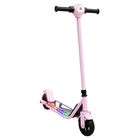 Scooter El&eacute;ctrico Para Ni&ntilde;os Con Luces Led Bater&iacute;a De 24v 15 Km/h Freno El&eacute;ctrico Ruedas De Goma Rosa