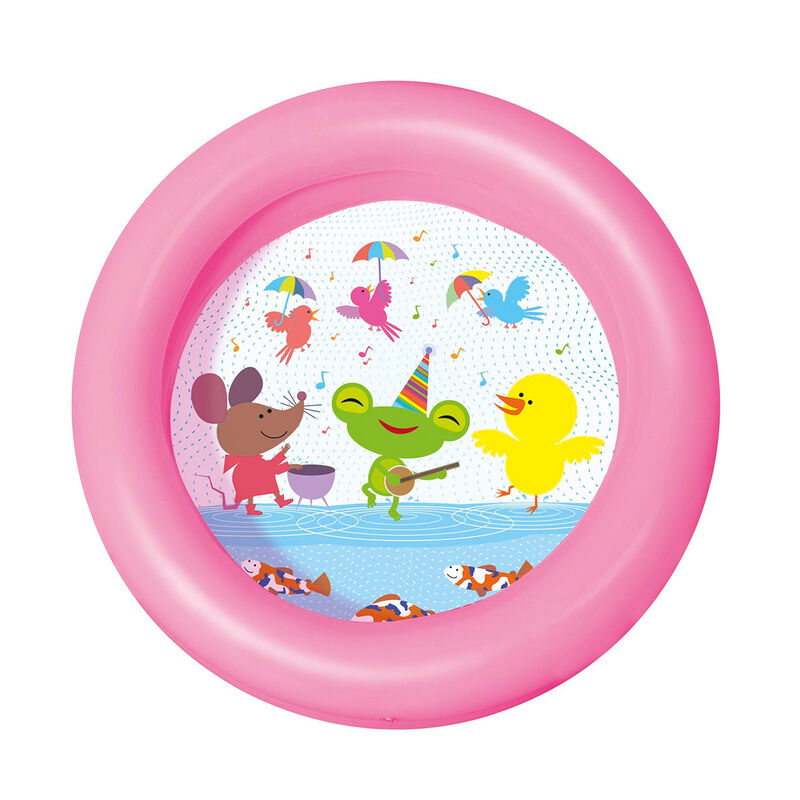 Alberca Inflable Lisa 2 Anillos 2 Colores Azul ... image number null