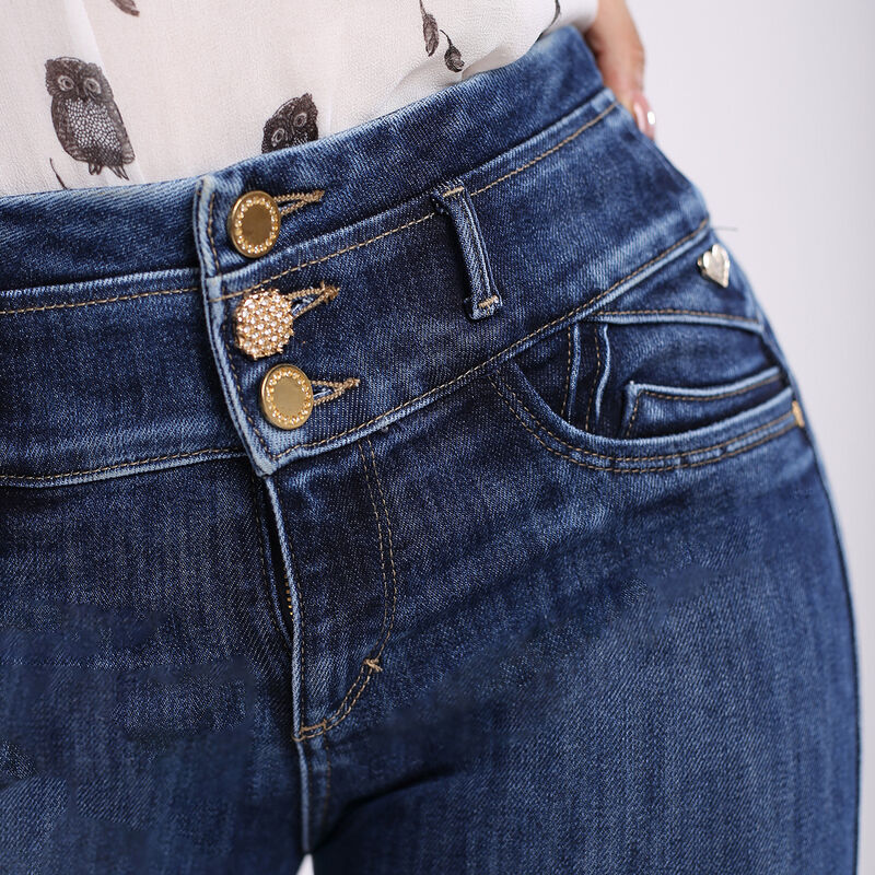 Jeans Mezclilla Skinny Mujer Nyk N4785 Azul Tir... image number null