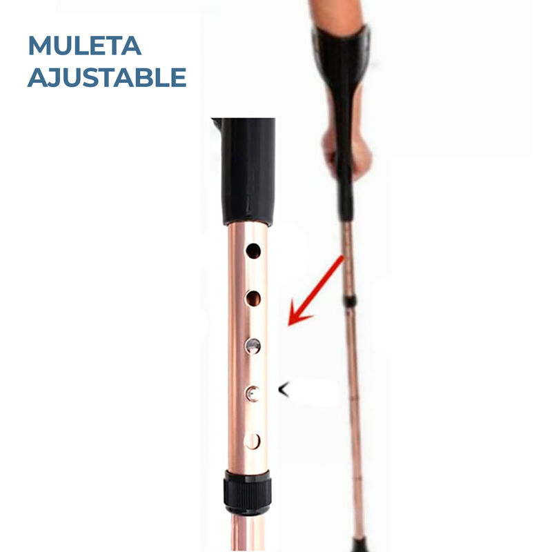 Muleta Canadiense Ergon&oacute;mica (1 Pieza) Plegable... image number null