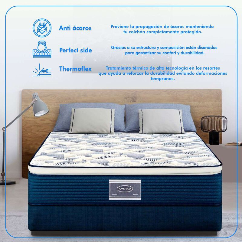Colch&oacute;n Am&eacute;rica Individual Mabel Medio image number null