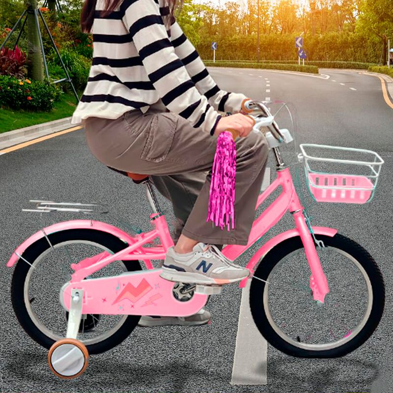 Bicicleta Infantil R16 Rosa con Ruedas de Entre... image number null