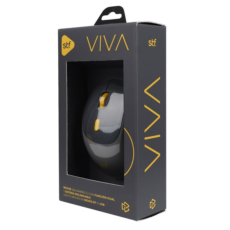 Stf Viva Mouse Inal&aacute;mbrico Dual Gris image number null