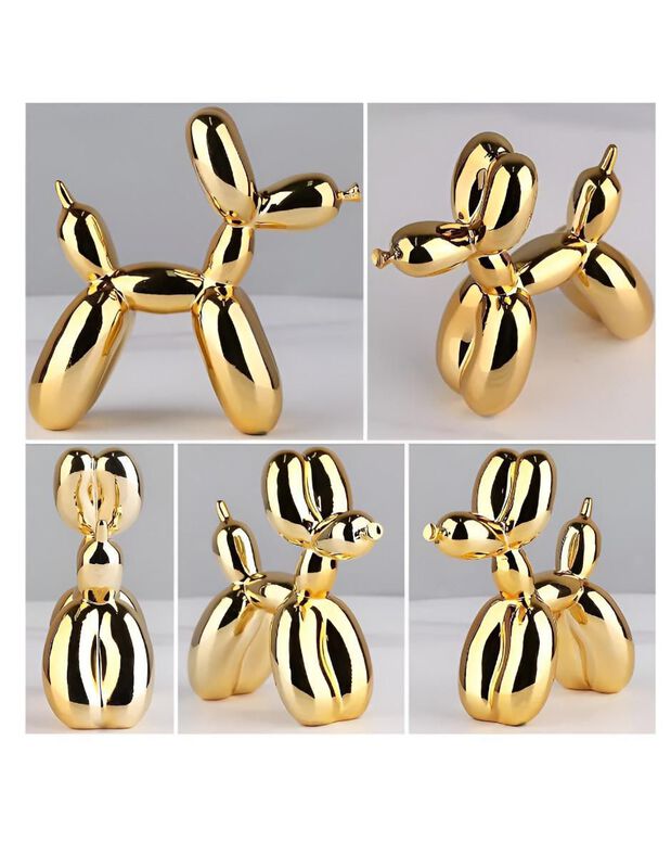 Figura decorativa de perro Casa BIU de resina image number null