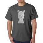 Camiseta Word Art Para Hombre - Alpaca - Gris