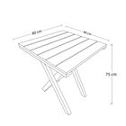 Mesa Cuadrada Modelo Vintage Del Bosque 80x80 – Rústico Tratable