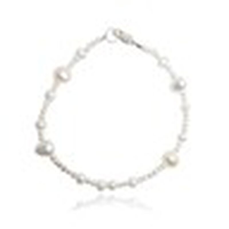 Set de Pulsera Sencilla de Perlas y Aretes de P... image number null