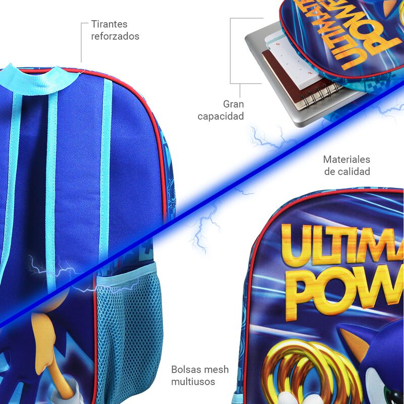 Mochila Edición Sonic Escolar image number null