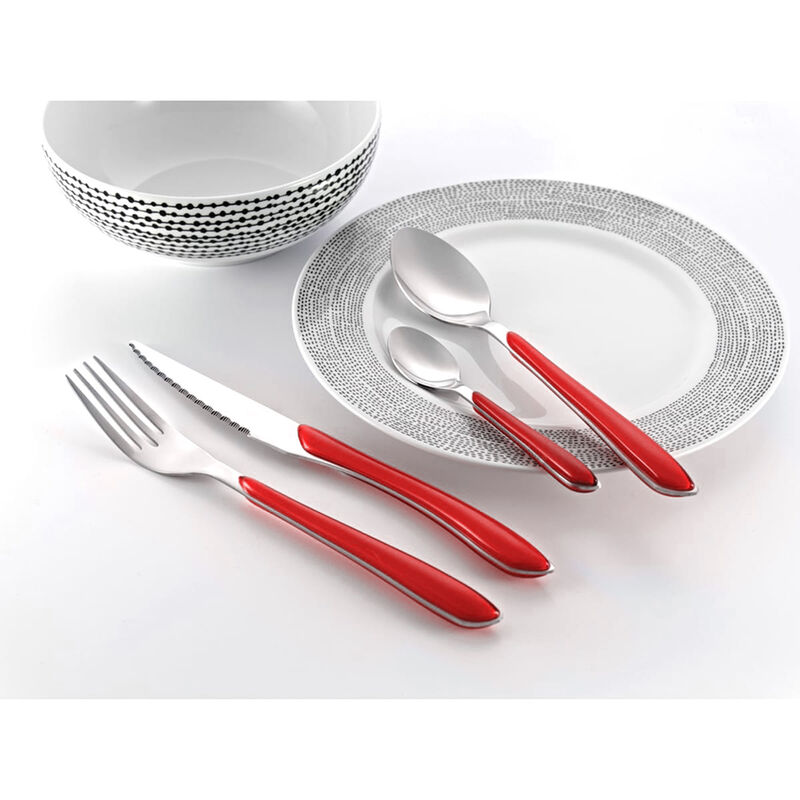 Juego De Cubiertos 24 Piezas Varadero - Rojo image number null