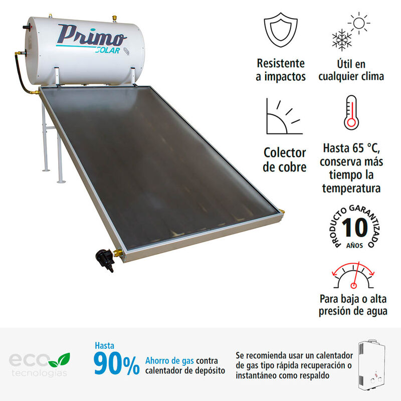 Calentador Solar Panel Plano 150 L image number null